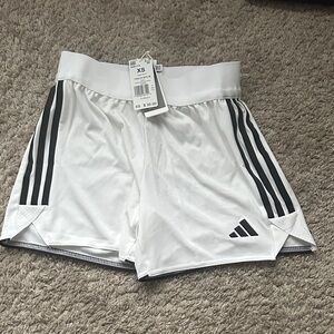 Adidas White Shorts with Black Accents